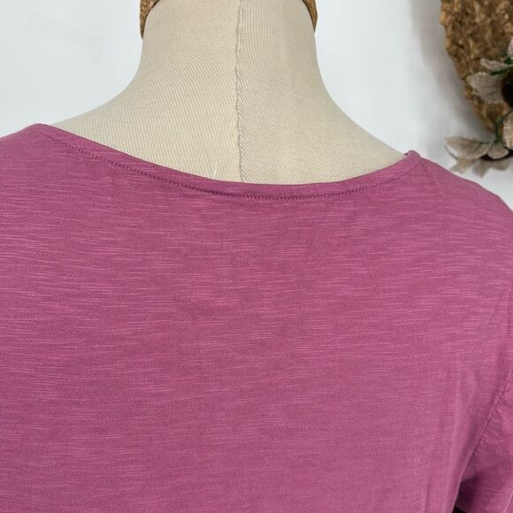 Soft Surroundings Coconut Dreams Mellow Mauve Embroidered Tunic Top M - Picture 10 of 13